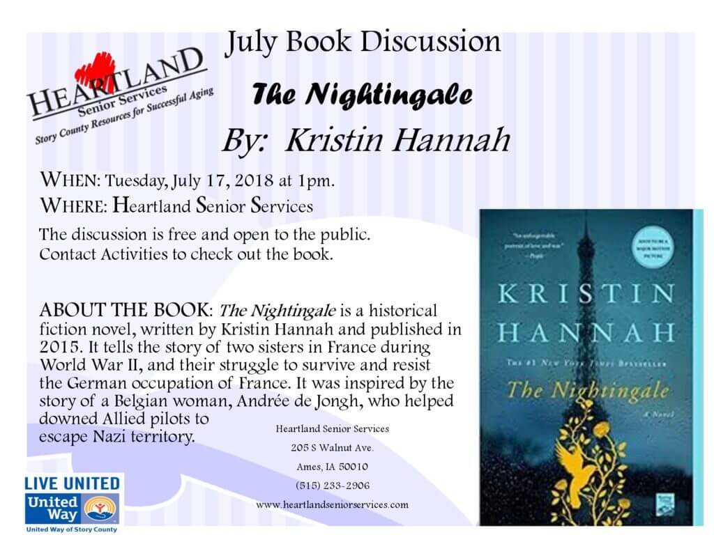 thumbnail of July 2018 Book Discussion Flyer